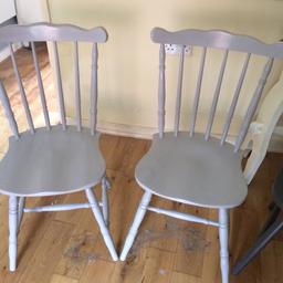 Chairs in grey £10 each