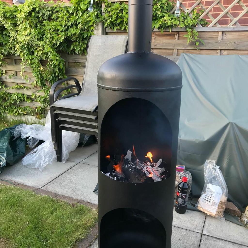 large gas bottle log burner/ chimnea/ firepit in Wigan for £90.00 for ...