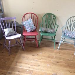 Coloured chairs all £50