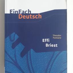 Zum Verkauf steht das Buch "Effi Briest" von Fontane.
Es sind Eintragungen und Markierungen vorhanden.

Zur Abholung - Versand wird extra berechnet