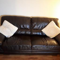 Halewood L26. Brown leather sofas for sale. Comes from smoke free home and pet not allowed on sofa. It cost 2000 from oak furniture land 3 years ago and regret selling but wife bought new sofa...

I'd like 300 for them as worth every penny but would probably shake on 250. Need to go as soon as. Welcome to view before buying.