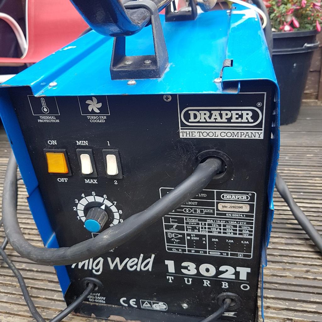 Draper 1302t mig welder in RG22 Deane for £40.00 for sale Shpock