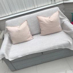 Neat fold up sofa bed in excellent working condition and takes 2 mins to pull out!
Nail varnish and red wine stains but can be covered !
Needs collecting ASAP