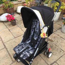Pushchair in great condition with rain cover.