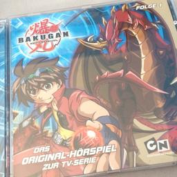 Hallo! Ich verkaufe hier den ersten Teil zu den Hörspielen der Anime Serie Bakugan. 
Ein Versand ist ebenfalls möglich gegen einen Aufpreis von 1,85. 
Privatverkauf, keine Rücknahme oder Garantie!