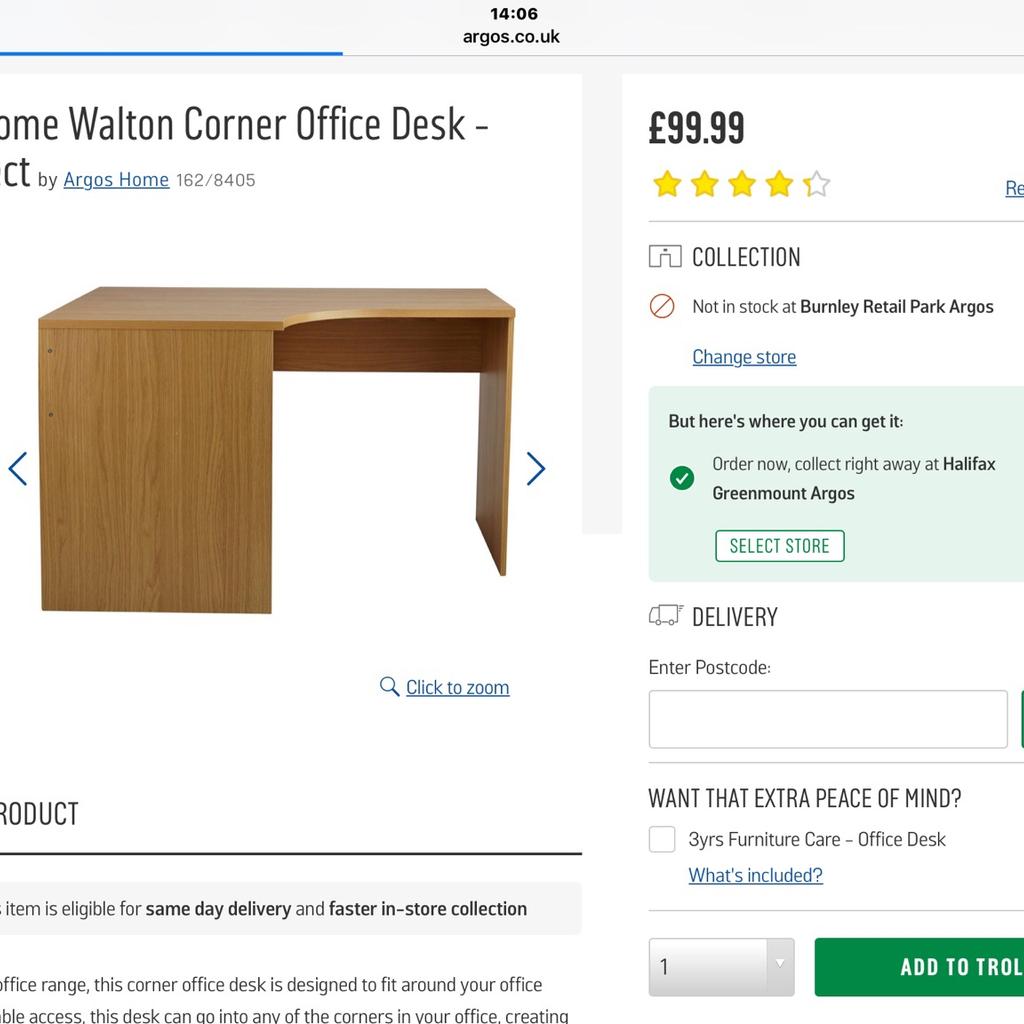 Computer corner desk in Calderdale für 50,00 £ zum Verkauf | Shpock DE