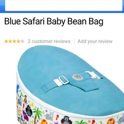 Blue safari bean bag