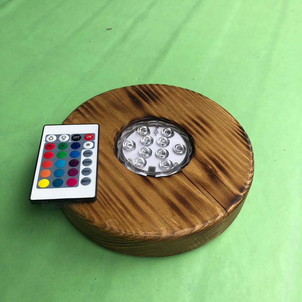 LED Untersetzer 30cm aus Holz kaufen