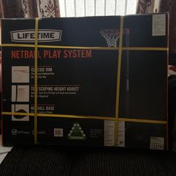 Lifetime netball play system 
Brand new never been opened 
Can use sand or water for the stand
Extends approx 8-10 foot high
Ideal Christmas present 
Pick up Liverpool l6