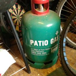 Gas bottle 13kg propane gas approx 3/4 full.
