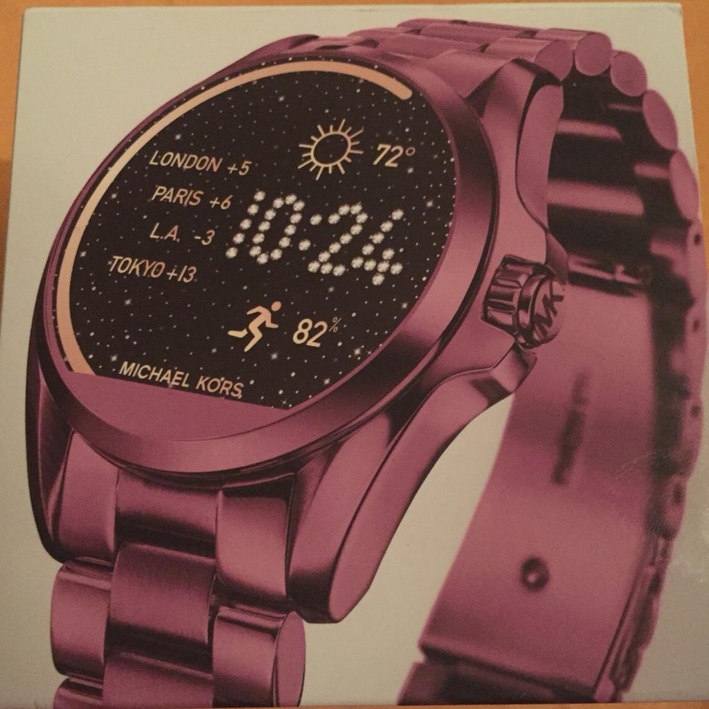 Michael kors smart watch on sale purple