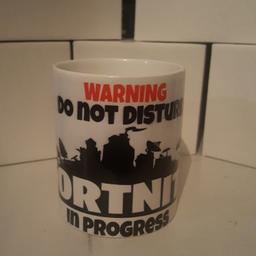 Warning do not disturb fortnite in progress mug