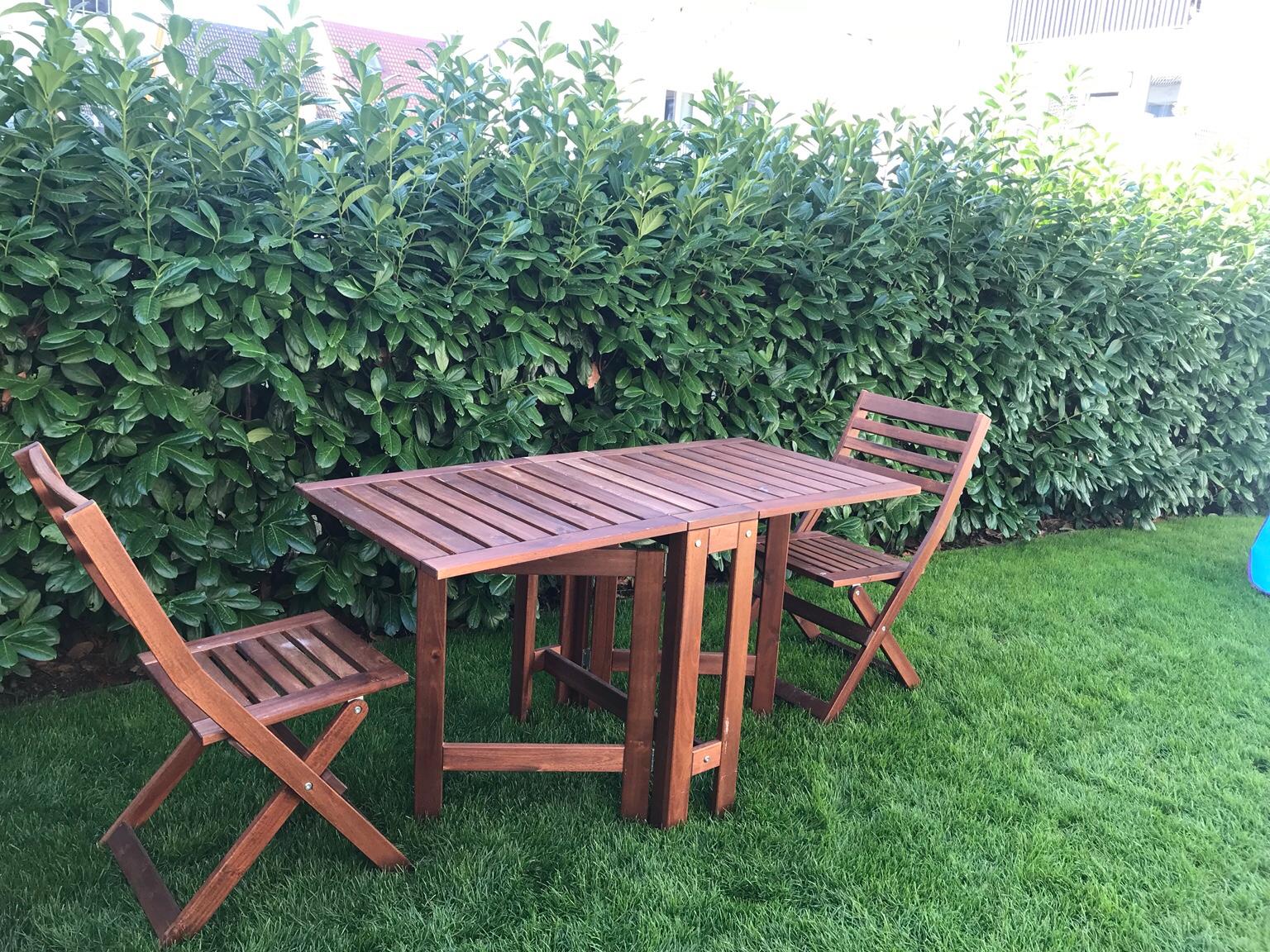Ikea Äpplarö Gartentisch + Stühle in 76764 Rheinzabern für 90,00 € zum
