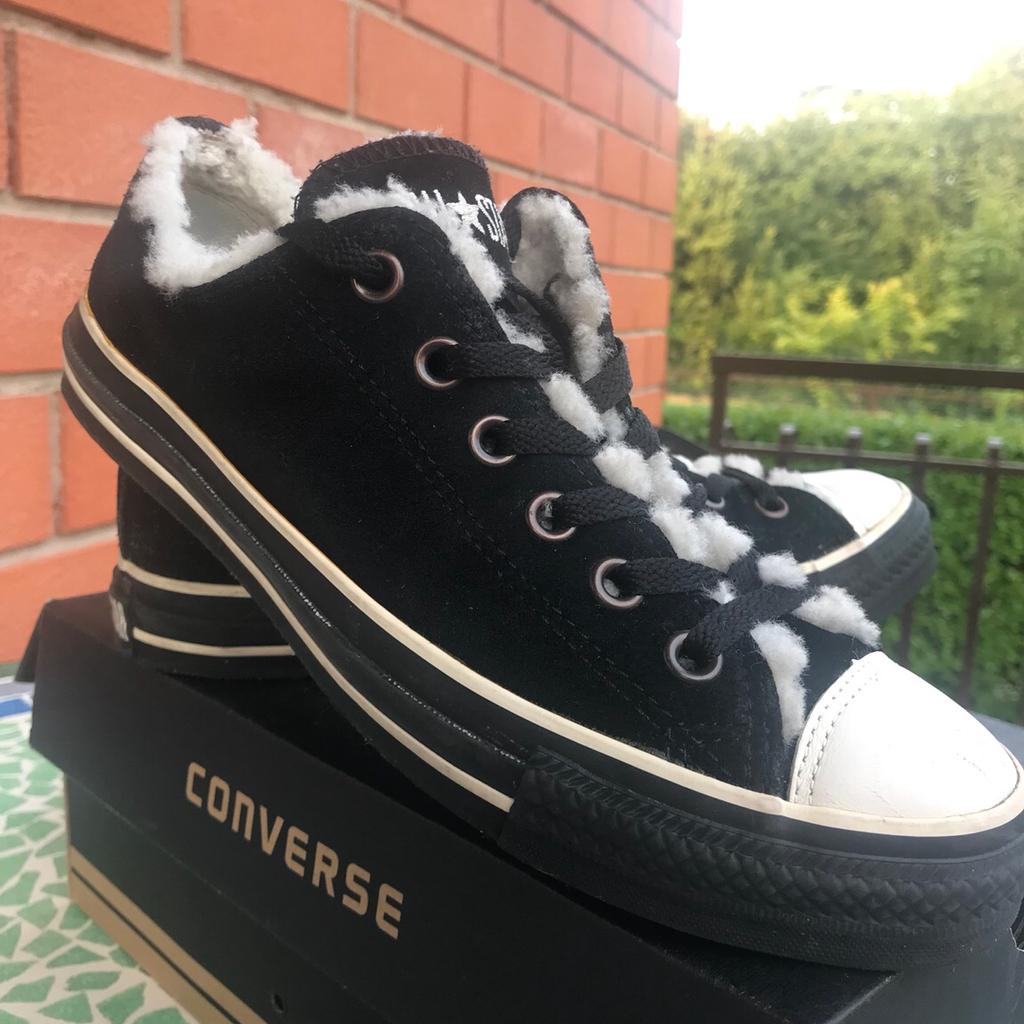 Converse nere con outlet pelo