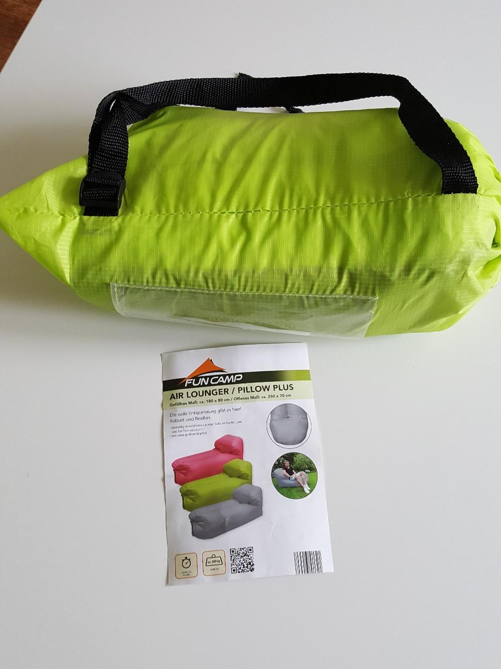 Fun camp air lounger pillow outlet plus