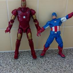 Iron Man and Caption America action figures £1.00 for both collection only