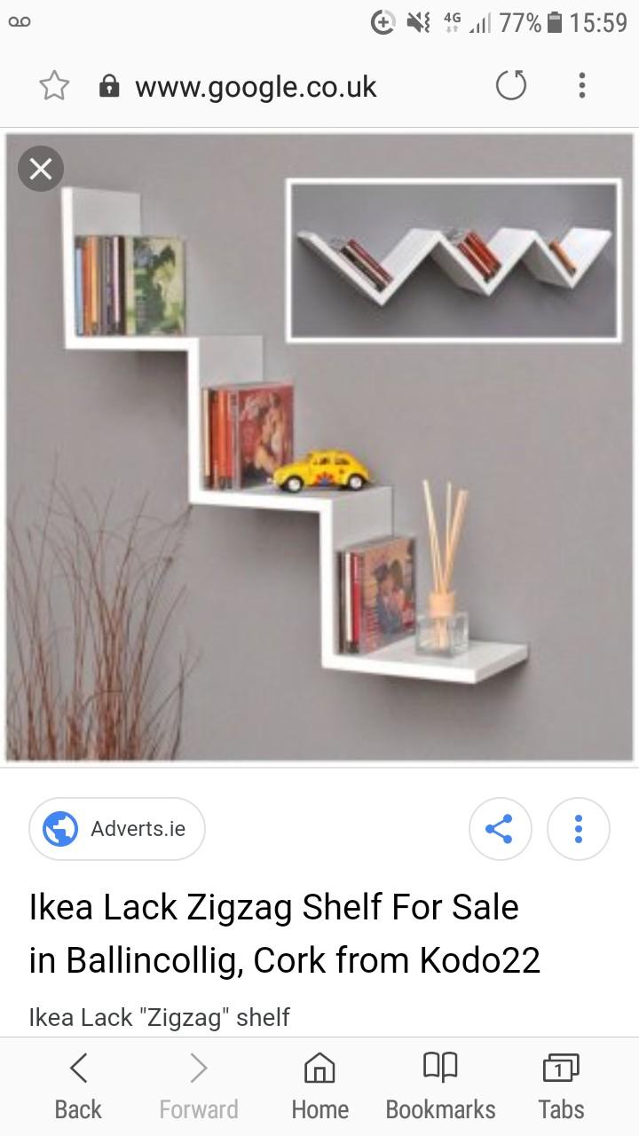 Ikea Lack Zig Zag Shelf in IG1 Redbridge for £10.00 for sale Shpock