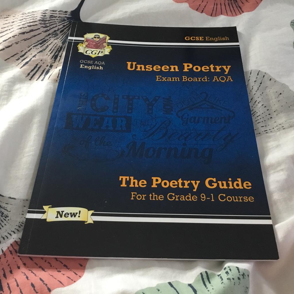 GCSE English Unseen Poetry Guide in London Borough of Bexley für £ 3,00 ...