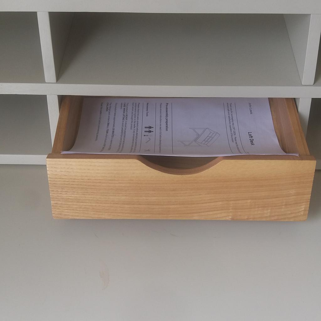 John Lewis Loft Desk, Grey. Extendable in N5 Islington for £60.00 for