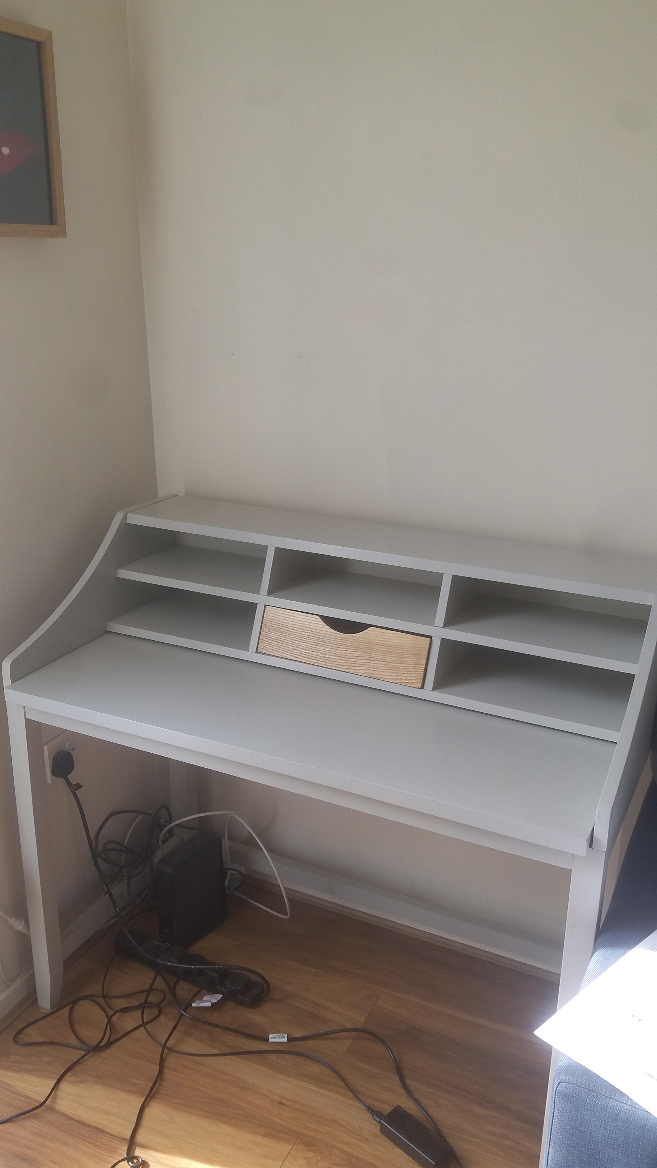 John Lewis Loft Desk, Grey. Extendable in N5 Islington for £60.00 for sale Shpock