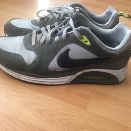 ~Nike Air Max Trax trainers
~Grey/Lime green colour way
~ Bought for £60
~Worn a handful of times so minor signs of wear and tear however in decent condition - 6/10 however with a little more cleaning could easily become a 7/10