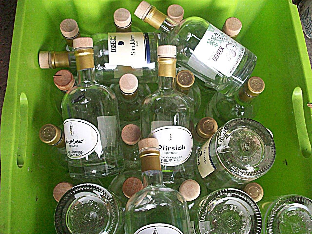 6 Runde Glasflaschen Mit Korkverschluss – Bernsteinfarben, 120 Ml, Dekorativ Für DIY & Geschenke