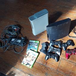 PS3 - Xbox 360 Name your price! Collection Only!
Get Both of last generations consoles! All Cables!
Ps3 comes with loads of controllers, Xbox comes with 2 games but no controllers! Best Price by Friday wins!
