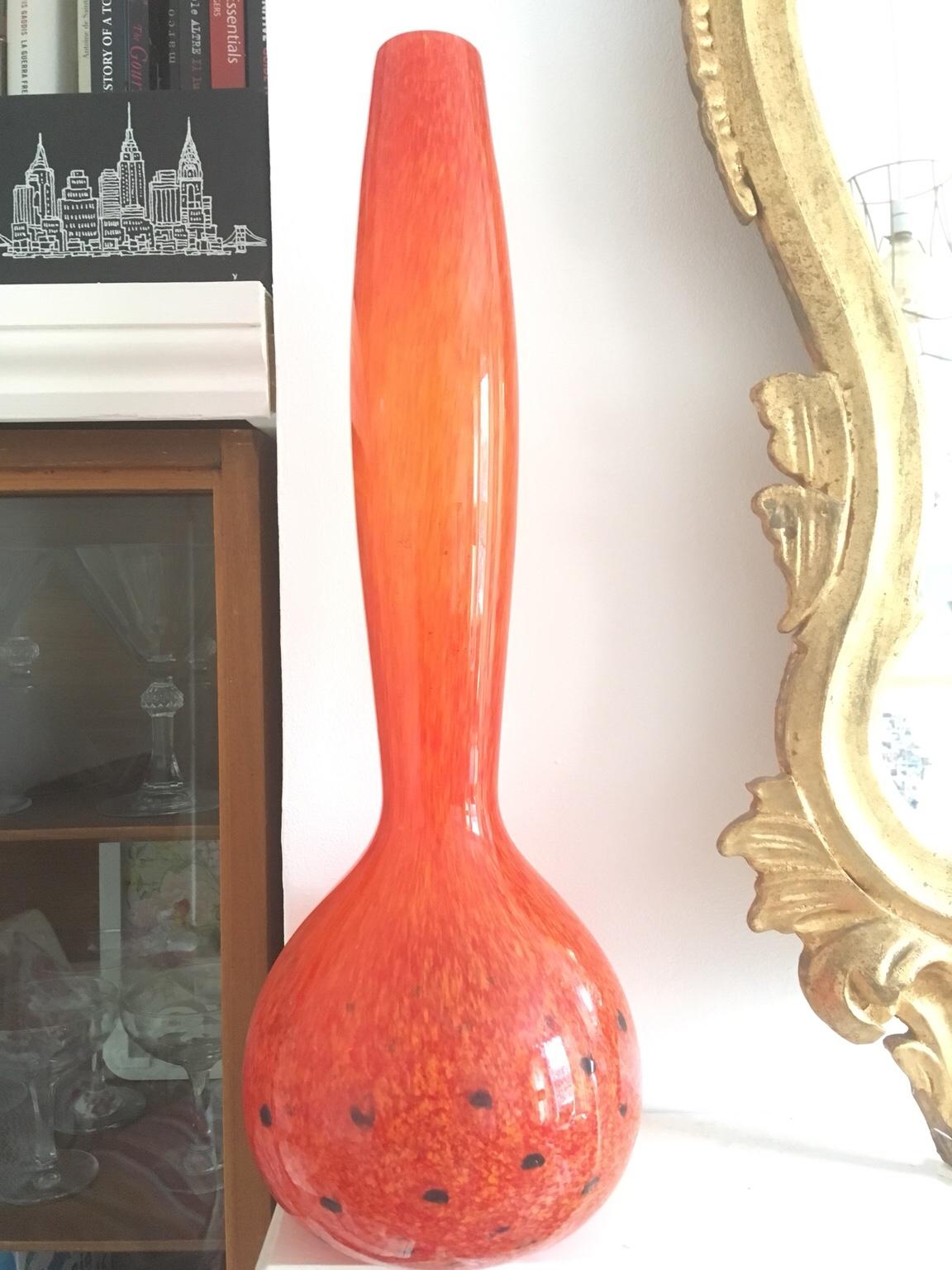 Homesense Beautiful handblown Orange Vase in SW17 Merton for £15.00 for