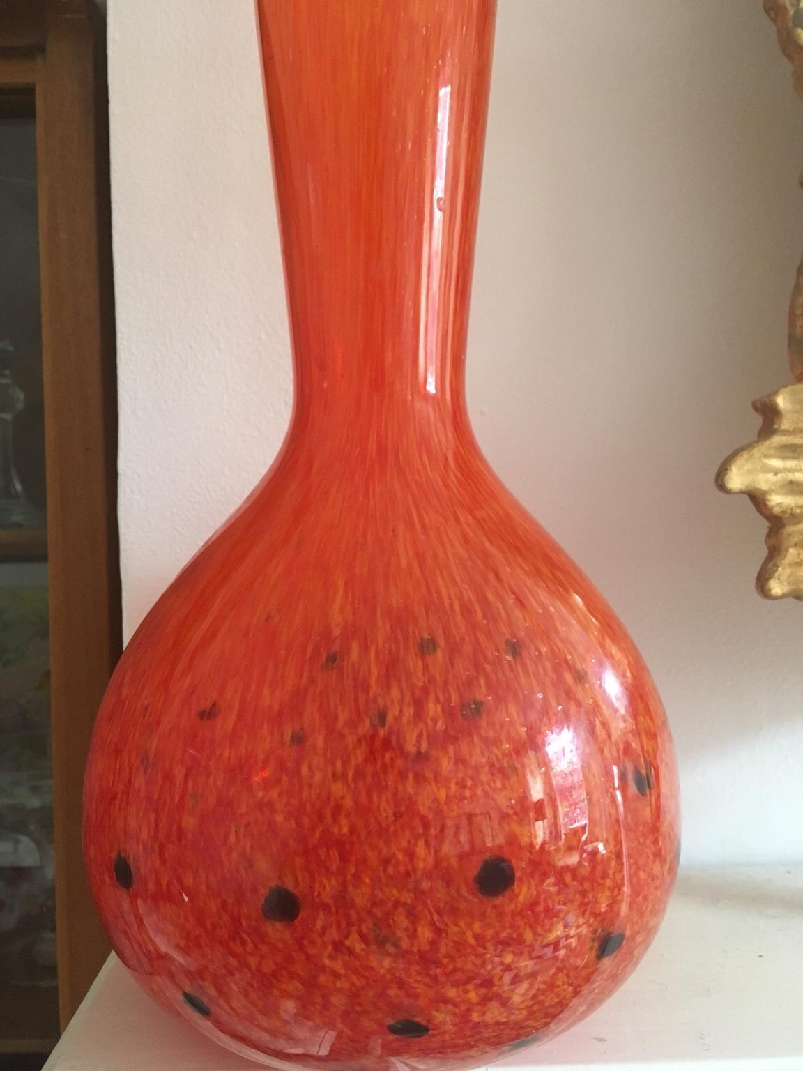 Homesense Beautiful handblown Orange Vase in SW17 Merton for £15.00 for