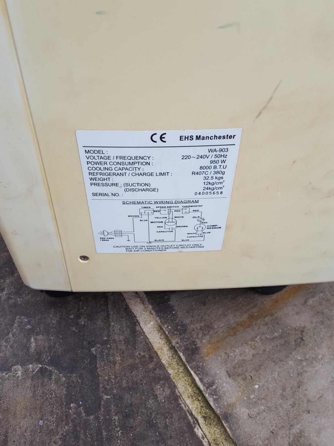 EHS portable air conditioning unit in M23 Manchester für 120,00 £ zum