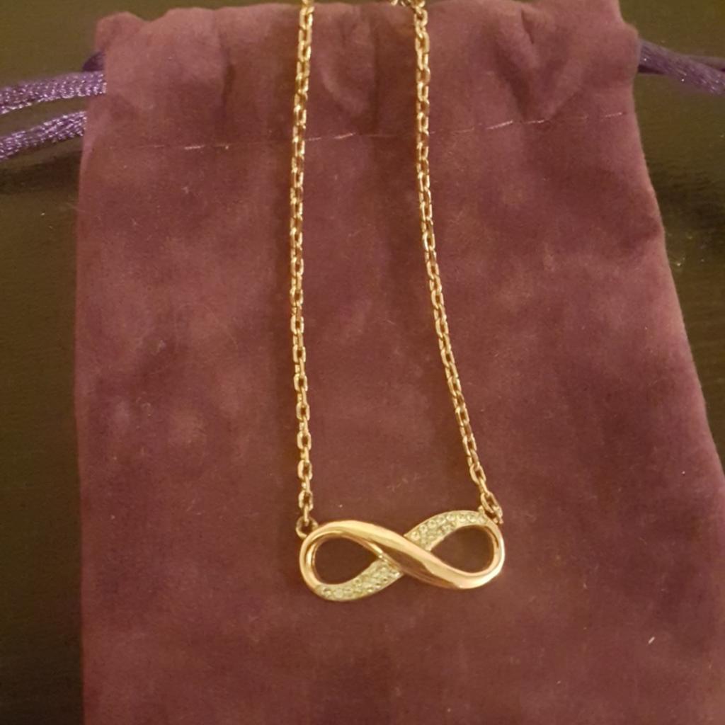 Warren james infinity sales necklace rose gold