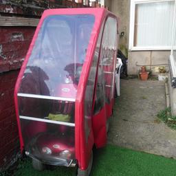 Grab a bargain scooter with a canopy £600, which is located in Bridlington, I am listing for a family member. Good condition, complete with charger, and recently serviced, and fully working. Genuine reason for sale. Buyer to collect from Bridlington, and so must have large van or trailer if you need to transport out of town, otherwise drive away no problem. Any questions please ask before committing.