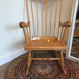 Wooden vintage rocking chair