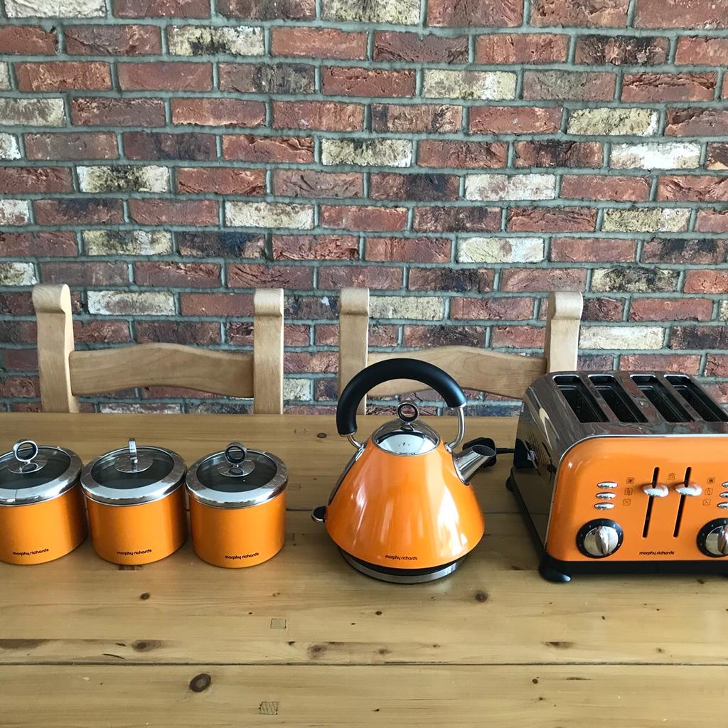 Morphy richards orange kettle sale