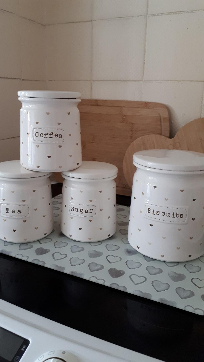 Dunelm storage Jars and worktop saver in South Staffordshire für 12,00