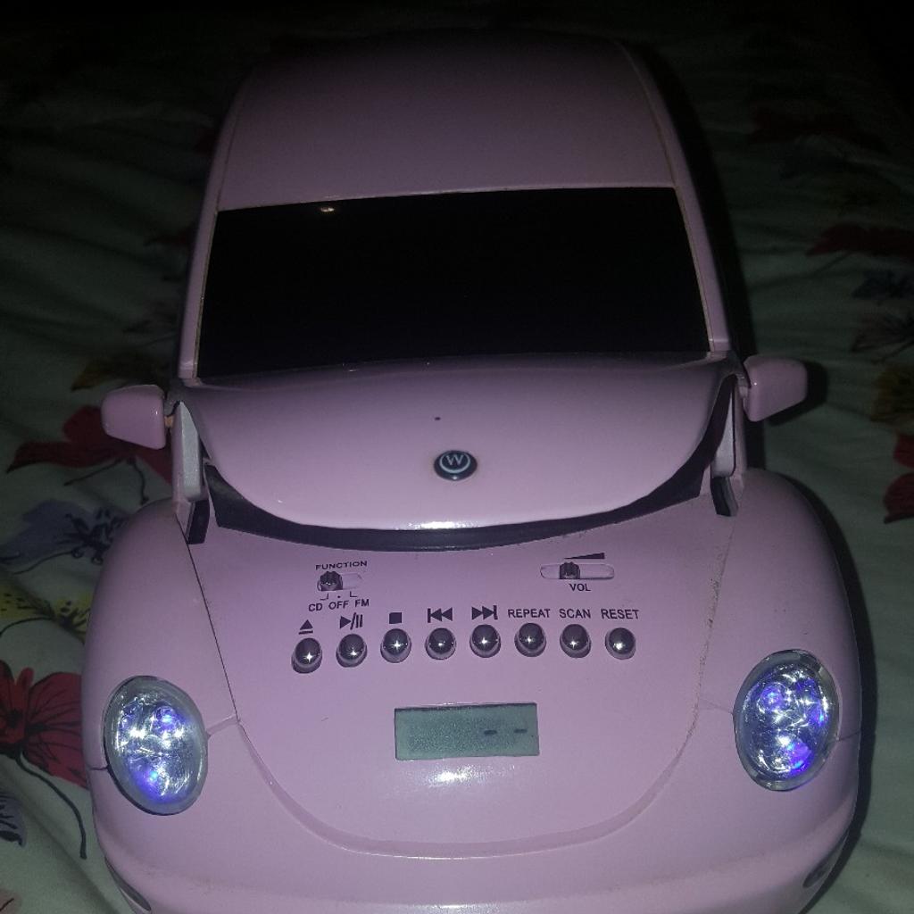 proletrix-vw-pink-beetle-stereo-cd-player-vgc-in-sk16-tameside-for-20