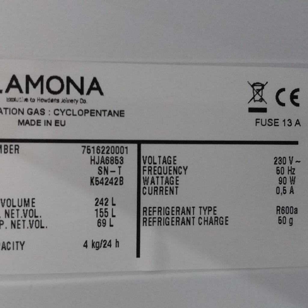 Lamona Integrated Fridge/Freezer (HJA6853) in SS6 Rochford für £ 80,00