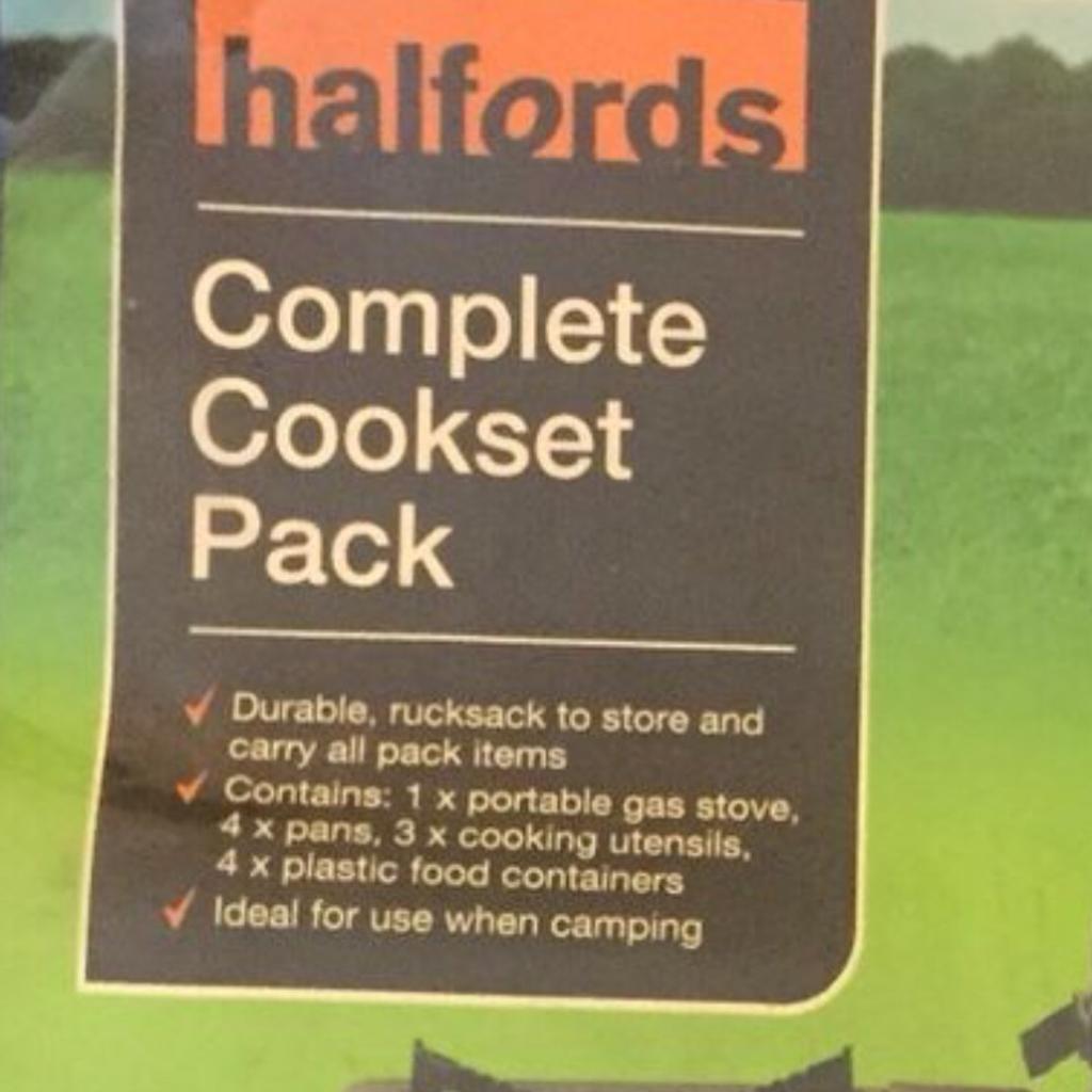 Halfords complete camping cookset in CM9 Maldon für 18,00 £ zum Verkauf