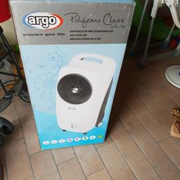 rinfrescatore d'aria e deumidificatore Argo usato due volte nuovissimo con scontrino e garanzia ancora 20 mesi pagato €180 vendo a €90