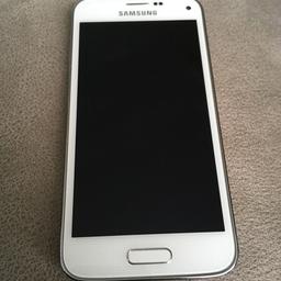 Samsung Galaxy S5 Mini
White 8GB model

Phone only (no box / charger).
Purchased in 2016.
Unlucked.
In great condition, fully functioning with minor wear and tear.

Cash on collection only.
