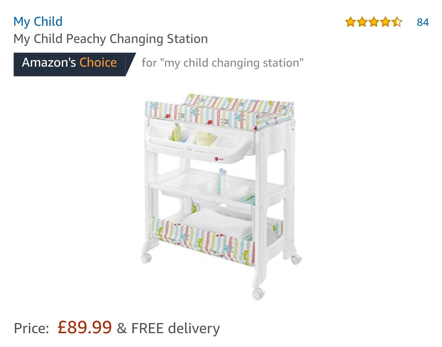 Baby changing station with bath in Kirklees for 10.00 for sale