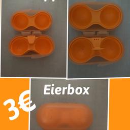Neu Eierbox mit Salzstreuer ideal für Arbeit, Schule oder Picknick