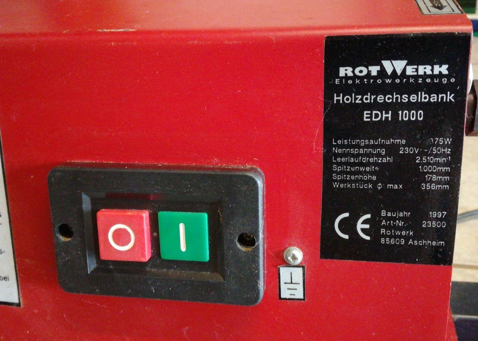 Holzdrechselbank rotwerk edh 1000 in 66484 winterbach pfalz for 100 