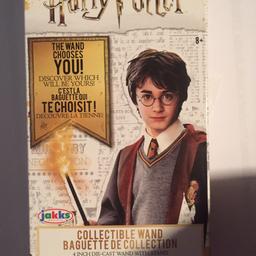 Brand new mystery die cast wand from Harry Potter. The box has been opened but has not been torn/damaged and the and itself is still within the plastic as I didn't open the actual wand packaging. 

I only want the price I priced back as I already have the wand that is inside.. as stated above.