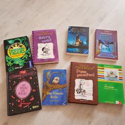 Diverse Bücher 
Kinderbücher
Pro Buch 2 euro 
Cornwall College und Gregs Tagebücher 5 und 7 je 3 euro