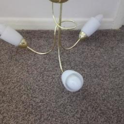 Bought and not required

3 Gold adjustable armed ceiling lights
Price is for all 3, will not separate
Comes with bulbs
Buyer to collect

£15