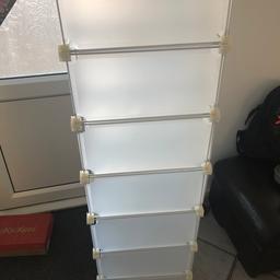 For sale strong plastic shoes storage in vgc