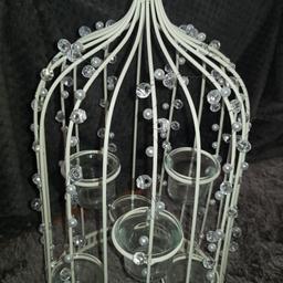 Bird cage 6 tealight candle holder mint condition great for the home or a wedding collection from borehamwood only
