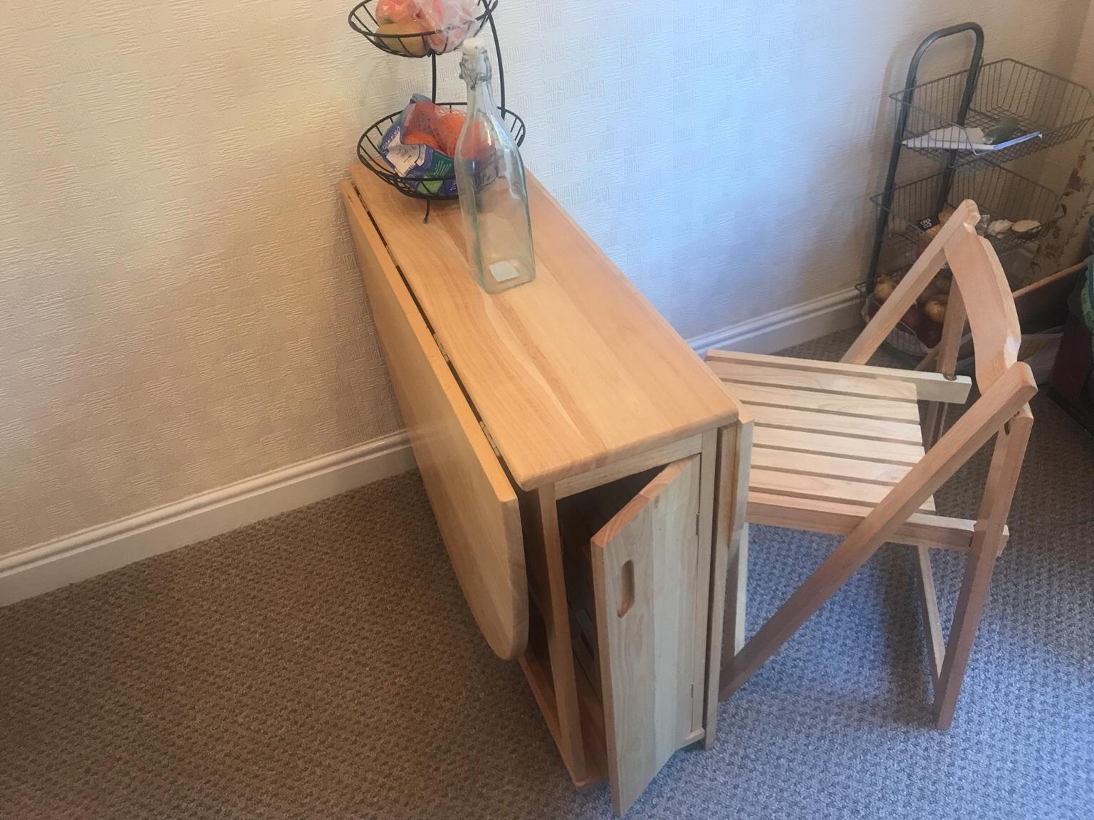DUNELM MILL FOLDING oval DINING TABLE in Kirklees for £60.00 for sale