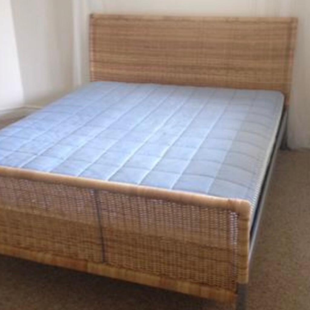 IKEA RATTAN SLEIGH BED (King size) in CH48 Wirral for £50.00 for sale